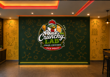 Crunchy LAB feature wall